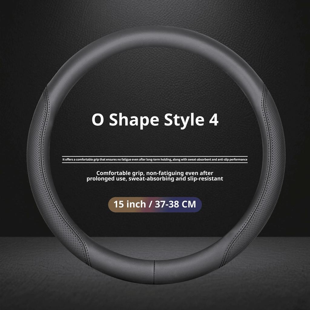 New For CHRYSLER Car Steering Wheel Cover Easy tallation Perforated Napa Leather 15Inch All Seasons Steering Wheel Protector