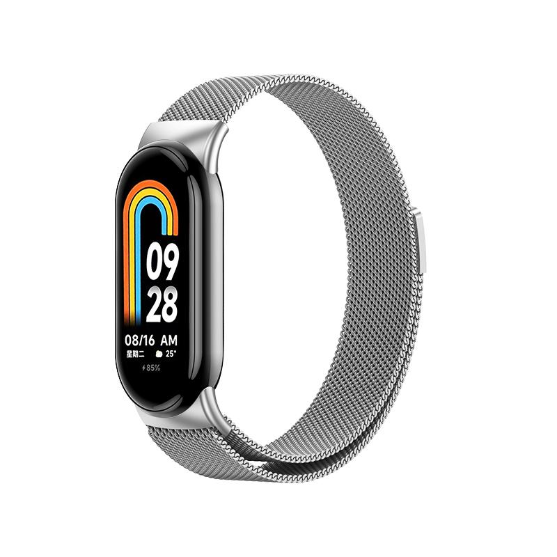 Миланский ремешок для Xiaomi Mi Band 10 9 8 NFC Магнитный браслет Correa для Xiaomi Band 10 Керамический Металлический Сменные аксессуары