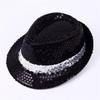 Brilliant Sequins Fedora Hat Sequin Glitter Jazz Hat Role Play Prop Dance Jazz Cap  Birthday