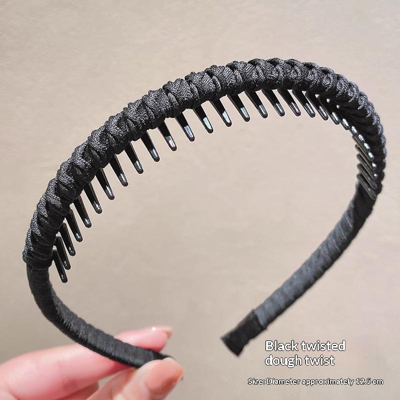Sparkly Rhinestone Toothed Headband Non Slip Full Glitter Hair Accessory for Family Reunion Vacation Daily Wear