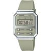 Digital Watch, Reissue Design, A100WEF-3A, Men's, Overseas Model, Light Moss Green, Urethane Band