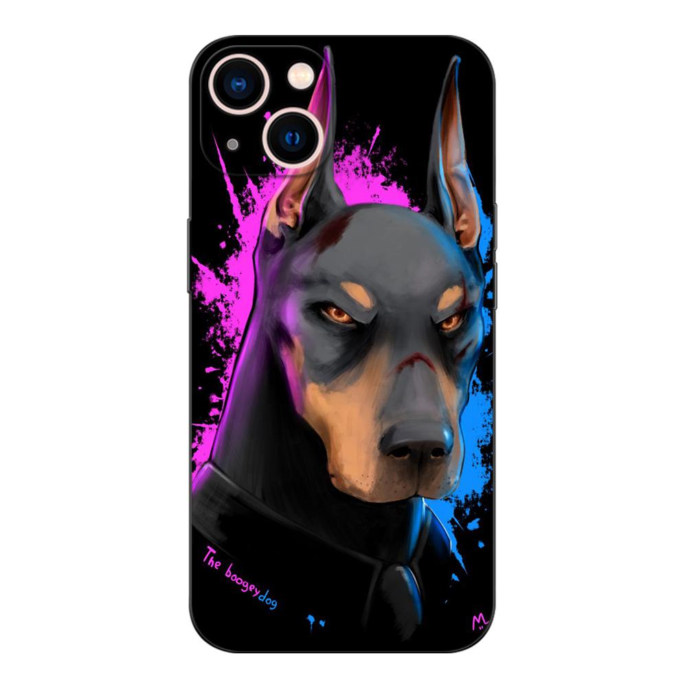 Черный чехол из ТПУ для Samsung Galaxy A3 A5 A7 2016 2017 2018 чехол Doberman