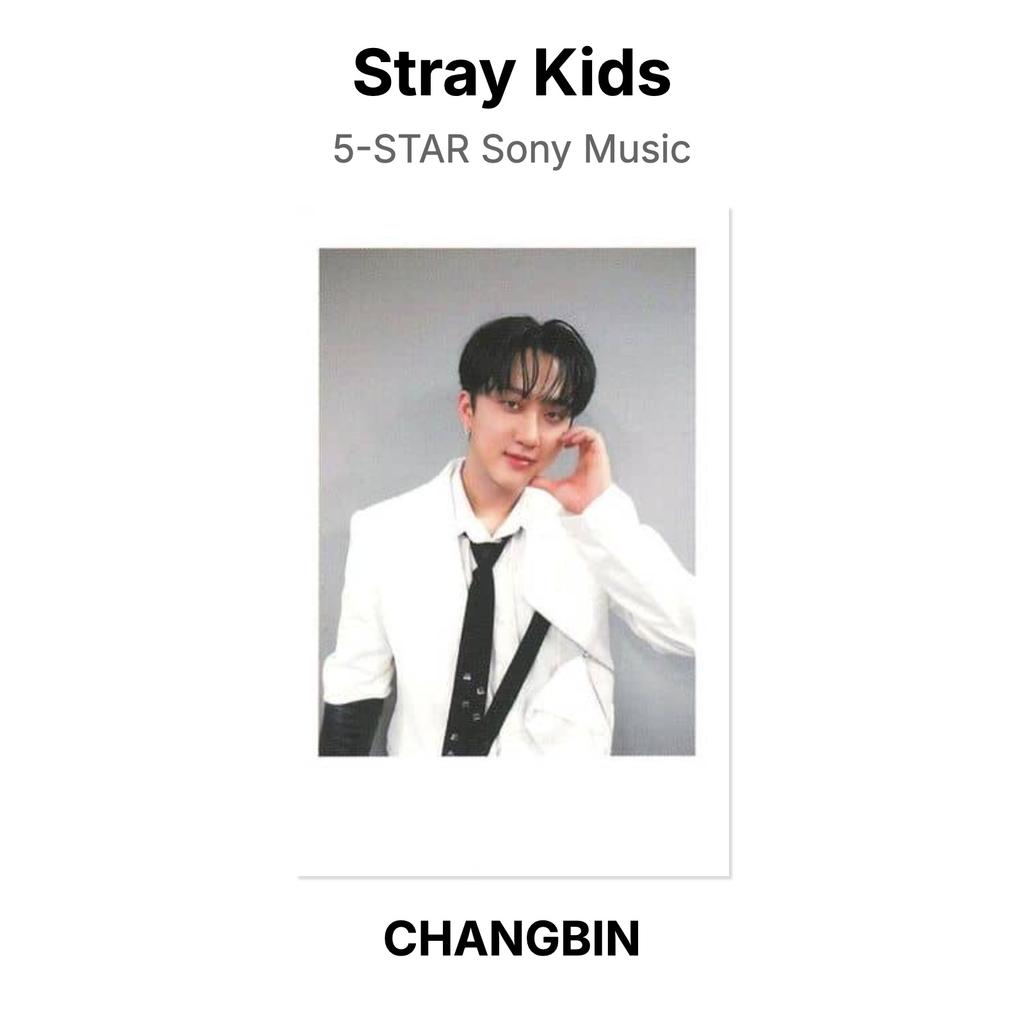 Stray Kids Официальная фотокарточка Sony Music 5 ЗВЕЗД