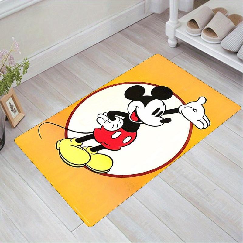 1pc Mickey Pattern Area Rug Soft Flannel Floor Mat for Living Room,Office,Bedroom and Carpet