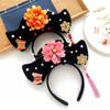 Bow Flower Pearl Ancient Style Headwear Antique Headband Hanfu Hair Hoop Chinese Style Headwear