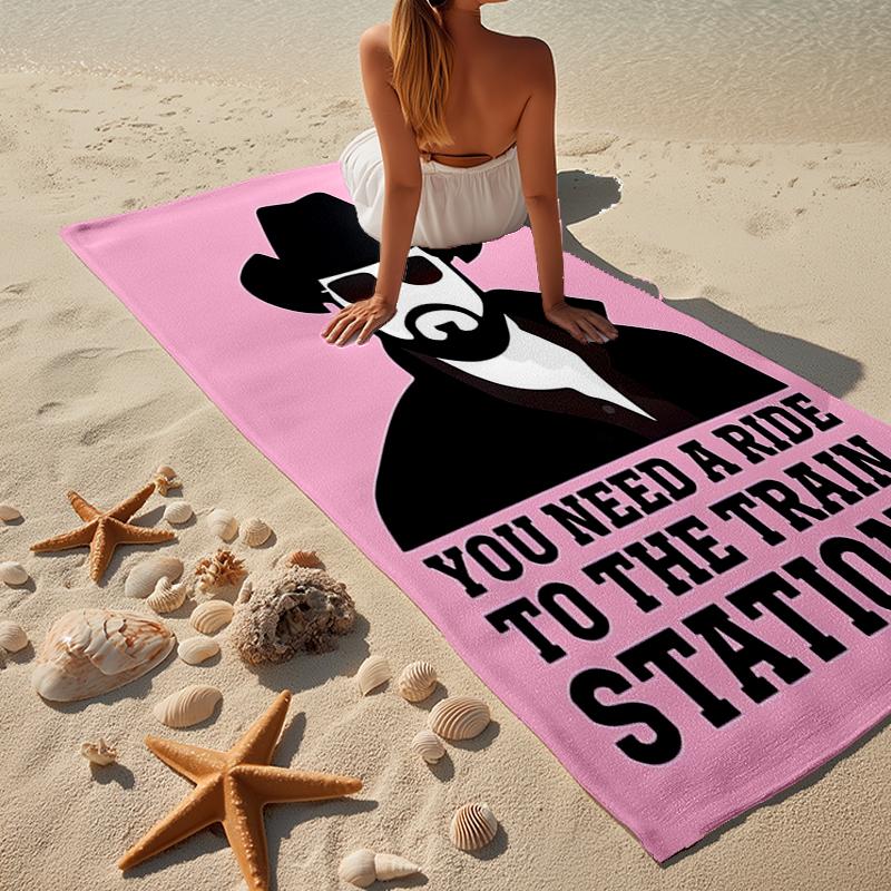 Western Adventure Romance Beach Towel, Super Soft Microfiber, Gift for Her/Him, Birthday, for Pool, Beach, Travel, Home Decor Fan gifts