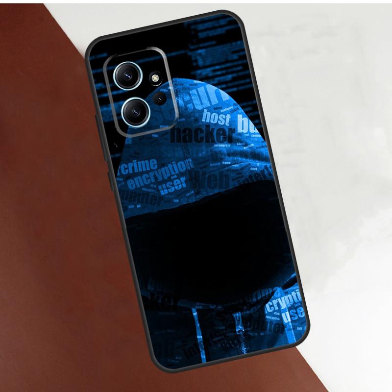Чехол Hacker Binary Matrix Rain для Xiaomi Redmi Note 11 10 8 9 12 Pro 9S 10S 11S 12S Redmi 12 9A 9C 10A 10C 12C