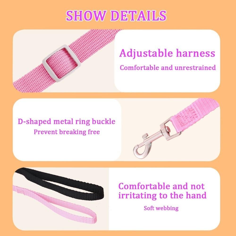 Colorful Ball Dog Harness Vest Adjustable Dog Chest Strap Durable Pet Walking Rope  Daily Use