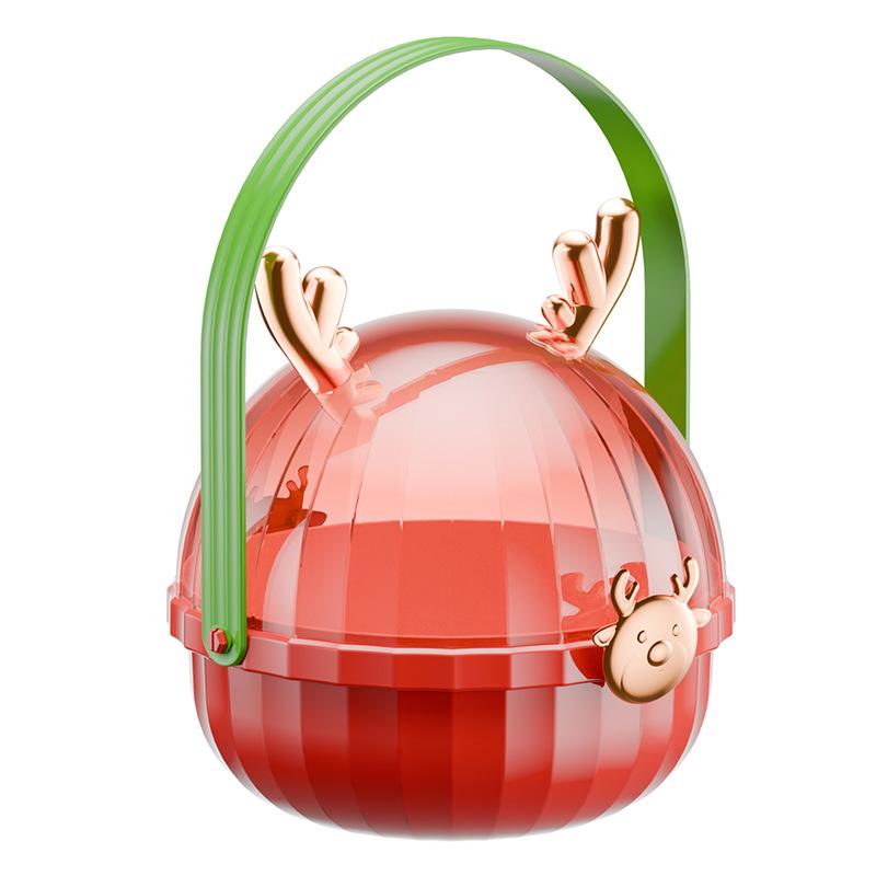 Рождественская коробка-яблоко, Рождественский вечер с оленьими рогами, Рождественская подарочная коробка с фруктами, Рождественская подарочная упаковка, Рождественская подарочная коробка