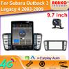 9,7-дюймовый вертикальный экран Tesla Android автомобильное радио для Subaru Outback 3 Legacy 4 2003-2009 GPS навигация мультимедийный плеер