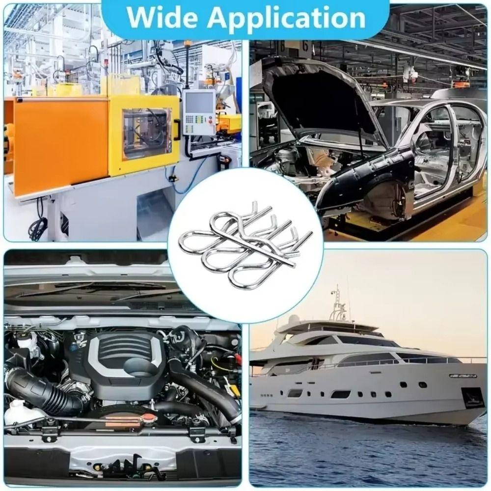 Набор из 210 шт. шипов с антикоррозионной защитой, R-образные волнистые заколки для волос, разъемные застежки для газонокосилки