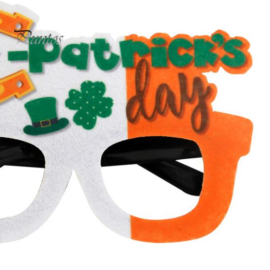 St. Patricks Day Glasses Shamrock Green Cartoon Letter Decor Unisex Party Hat Beer Eyewear Photo Prop Costume Accessories