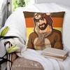 Adam Likes Teddy Bears  Bear Pride Square Pillowcase Pillow Cover Cushion Zip Decorative Comfort Throw Pillow for Home Sofa
