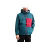 Nike Color Block Hooded Zip-Up Fitted Jacket Men Outerwear Blue BQ7340-347
