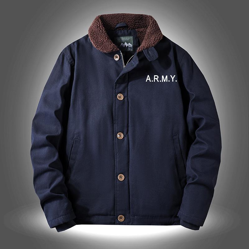 Зимнее модное хлопковое пальто для мужчин, куртка из бархата и утолщенного хлопка, теплое пальто из овечьей шерсти, однобортное рабочее хлопковое пальто с лацканами