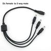 DC Splitter Power Adapter Connector 1 Female To 3 Male Way 40cm Jack Plug Cable 12V 5.5mm*2.1mm For CCTV Camera LED Strip