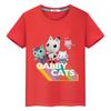 Новинка 2024 года, футболка Kawaii Pride, футболка Gabbys Dollhouse с принтом из 100% хлопка, футболка с аниме, топы с короткими рукавами y2k, цельная детская одежда для девочек