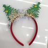 Christmas Luminous Headband Elk Christmas Tree Decoration Party Favors Birthday Festival Gathering Headwear Navidad Hair Accessory