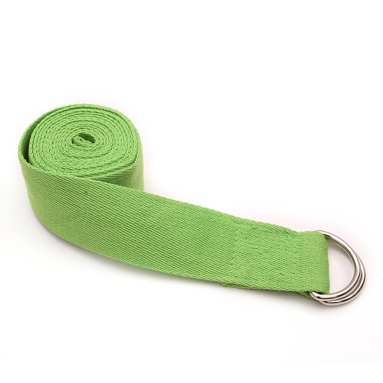 Sport Fitness Workout Gym High Elastic Cotton Custom Label Yoga Strap for Stretching