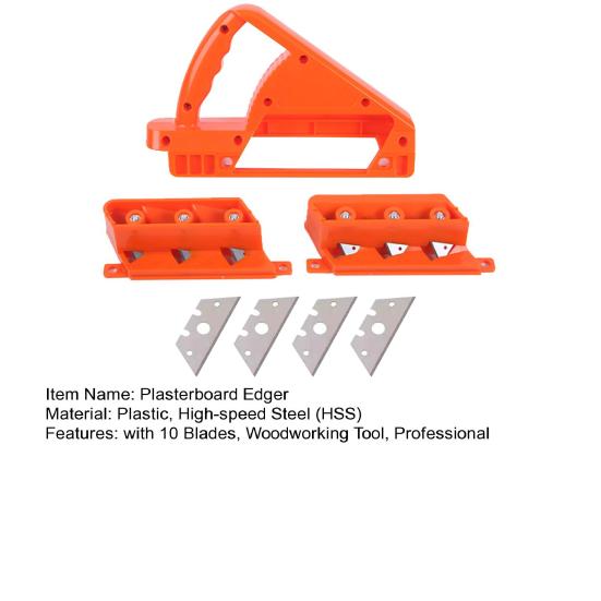 Кромкорез для гипсокартона с 10 лезвиями, быстрый резак для гипсокартона, точный ручной рубанок для гипсокартона под углом 45/60 градусов, фаска для кромок гипсокартона, деревообработка
