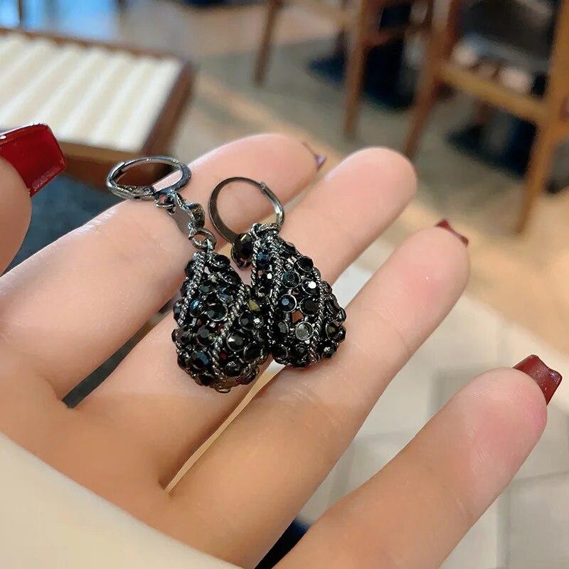 Серьги-капли из хрусталя в стиле легкой роскоши для женщин, модные серьги со стразами, повседневные аксессуары, ювелирные украшения для вечеринок, подарок на день рождения