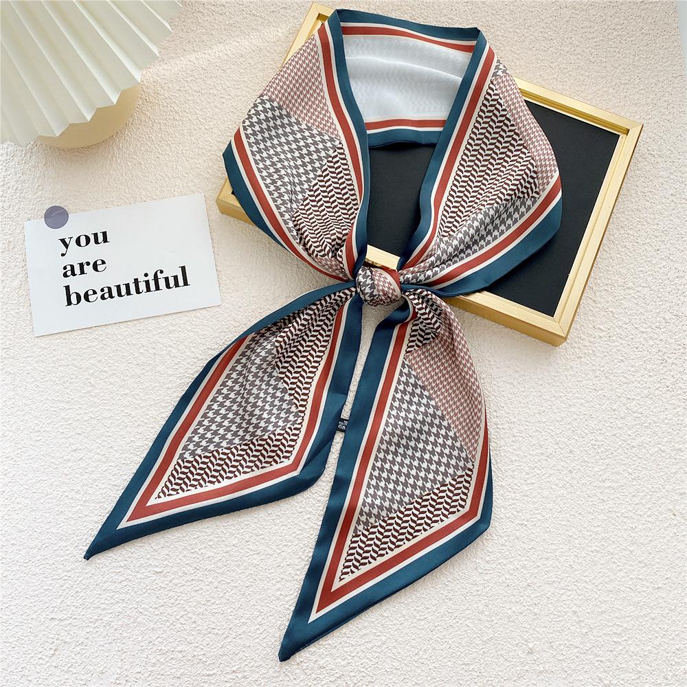 New Scarves Silk Scarves Women'S Spring And Autumn Season Long Decorative Professional Scarves Summer Thin Styles Paired With Shirts Stylish
