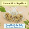 20pcs Cedar Wood Moth Balls Moth Insect Repellent Natural Smell Durable Home Supplies