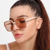 7pcs Sunglasses for Women Trend UV Protection Retro Sunglasses Rice Nail Square Sunglasses Gradient Color Sunglasses