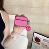 Простой однотонный кожаный узор для чехла беспроводных Bluetooth-наушников Apple AirPods 1 pro1 защитный чехол 1-го поколения женский