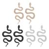 Exaggerated Animal Snake Stud Earrings Sexy Metal Earrings Fashion Snake Shaped Earrings  Women