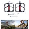 Flat Pedal 3 Seal Bearings Nonslip Aluminum Alloy Bicycles Pedals Cycling Platform Pedals for Road Bike Cycling