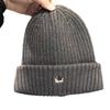 Knitted hat for women, warm in autumn and winter, thick pullover hat, cute puppy embroidered street versatile wool hat for men
