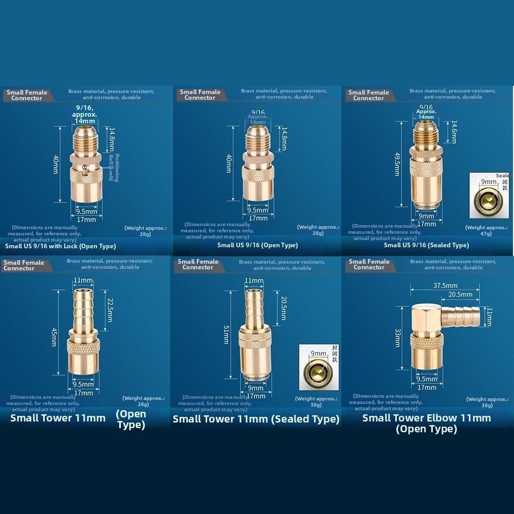 Brass Female Quick Coupling Heat Resistant Hose Barb Coupler Mold Cooling Systems