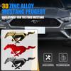 AJX1 3D Meatl Car Front Hood Grill Tail Trunk Sticker Badge Cover Decoration For Ford Mustang Fiesta Focus Mondeo Mk4 Fiesta Kuga St