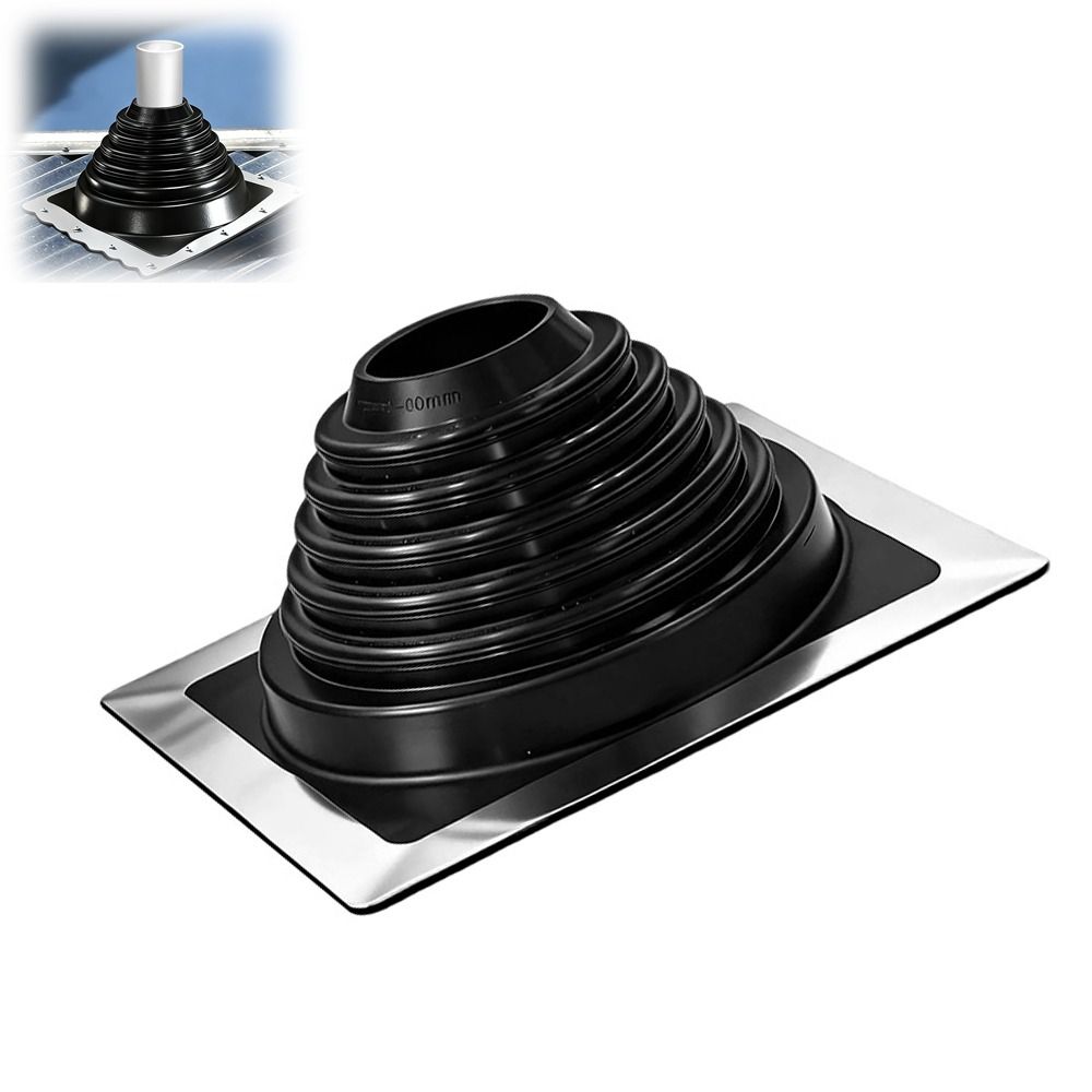 High Temperature Silicone Pipe Boot For Pipe Diameters Ranging From 2-3/4 Inches To 7 Inches