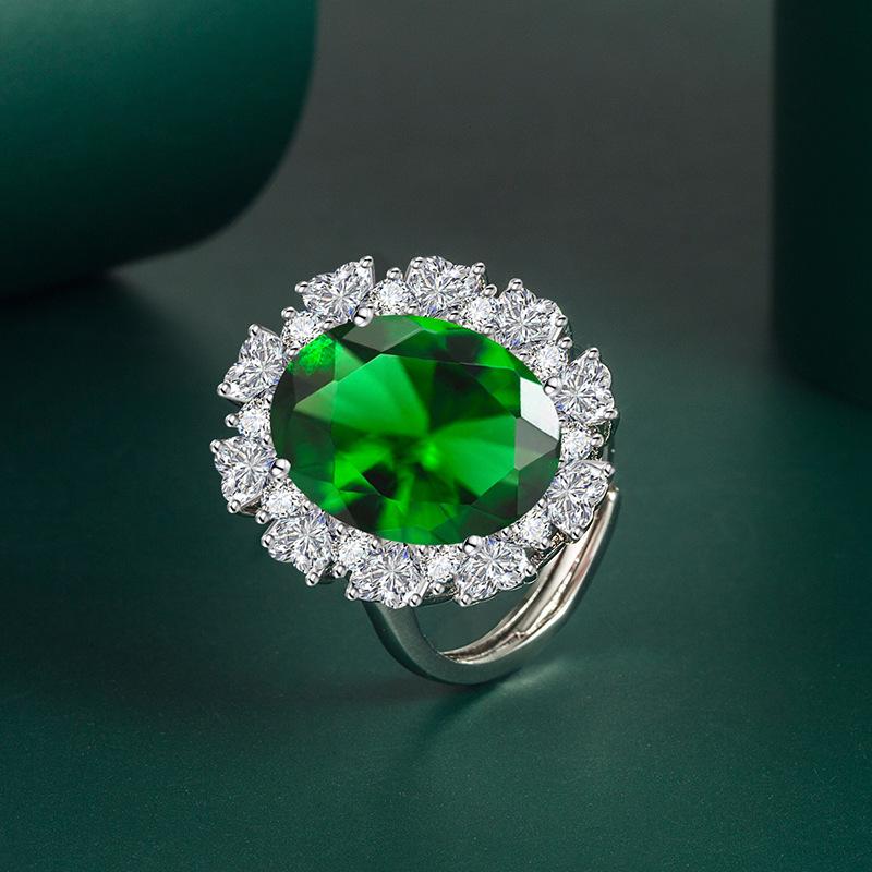 Sace Gems Винтажное роскошное кольцо с цирконом 13*18 мм для женщин, ювелирные изделия в придворном стиле, свадебное обещание, вечерние подарок