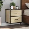VidaXL Wall-mounted Bedside Table Sonoma Oak 40x31x39.5 Cm, Cabinet, Side Table, Bed Cabinet, Bedside Cabinet, Table 848726
