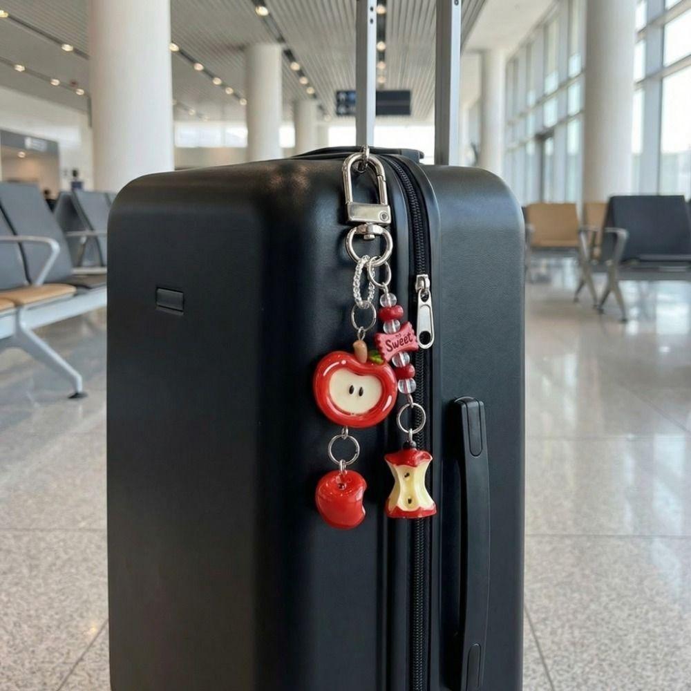 Decorative Wind Chime Ornaments Cartoon Fruit Beaded Keyring Cellphone Strap Handbag Decoration