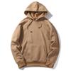 Spring Autumn Solid Color Hoodie Mens Smooth Sports Pullover Hooded Sweatshirt Plus Size