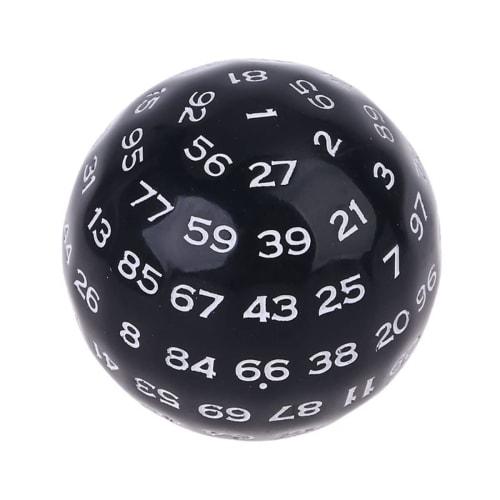 100-sided Dice, 50mm Multi-Sided Dice for Board Games, Parties, RPGs, and Educational Projects