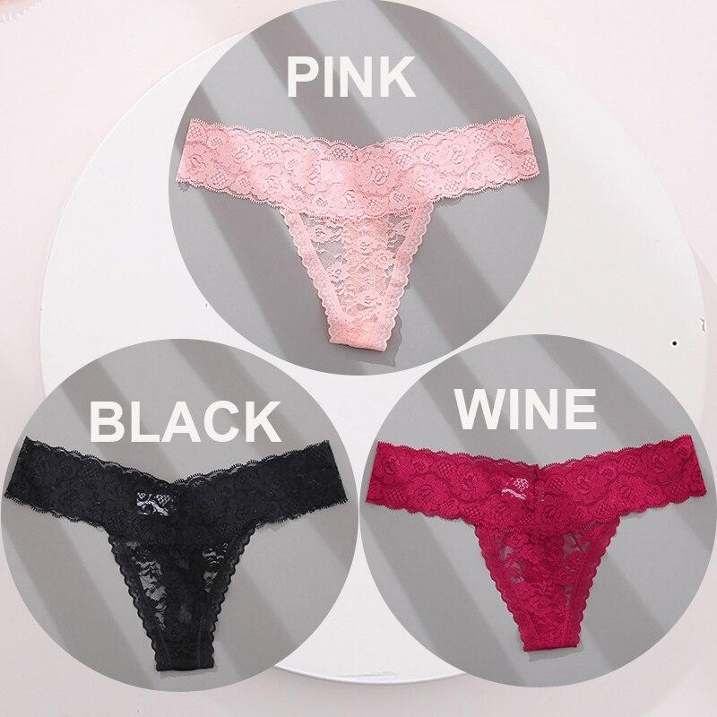 FINETOO 3 шт./компл., M-XL, стринги, трусики для женщин, сексуальное кружевное нижнее белье с цветочным принтом, прозрачные женские трусы, женское нижнее белье