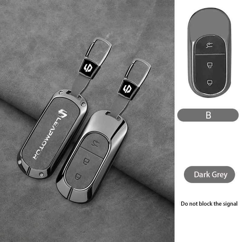 Чехол-крышка для автомобильного ключа из цинкового сплава для Leapmotor t03 s01 c11 для 2023 Leapmotor C01 T03 S01 C11 Держатель для ключей Leap Motor Брелок