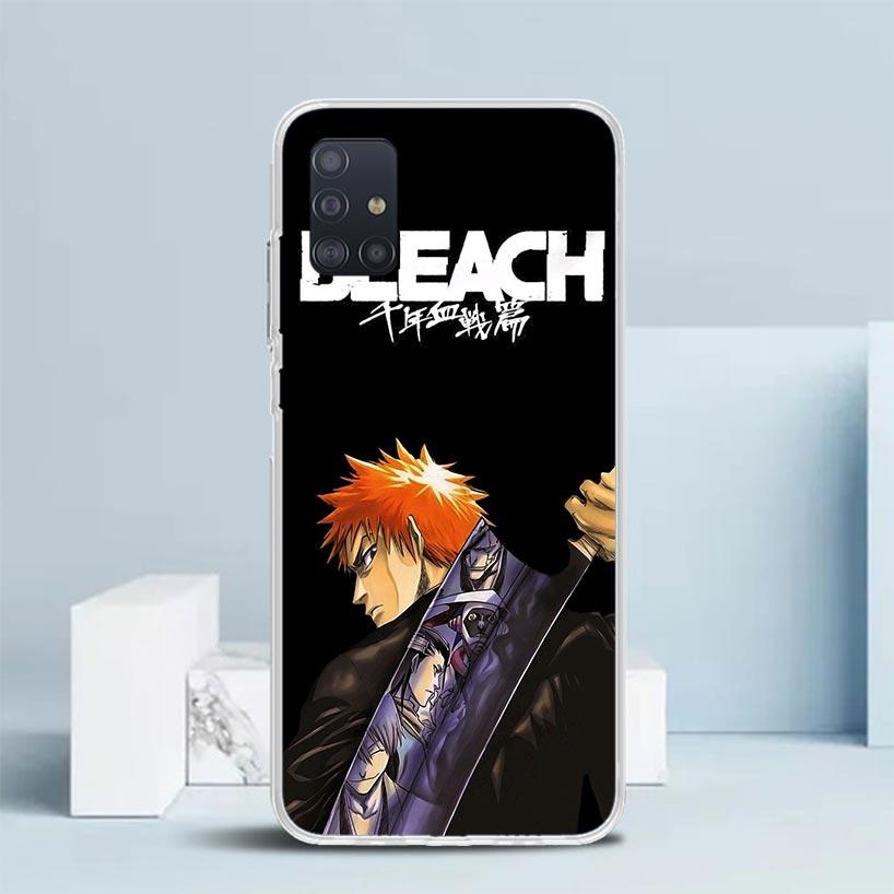 Чехол для телефона Kurosaki Ichigo Bleach для Samsung Galaxy A52 A32 A22 A12 A51 A50S A30S A10S Note 20 Ultra 10 S10 Plus A31 A20 A71 A7