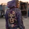 Oversized Hooded Sweatshirt With 3D Letter Print Long Sleeve Casual Pullover Women 2026 Winter