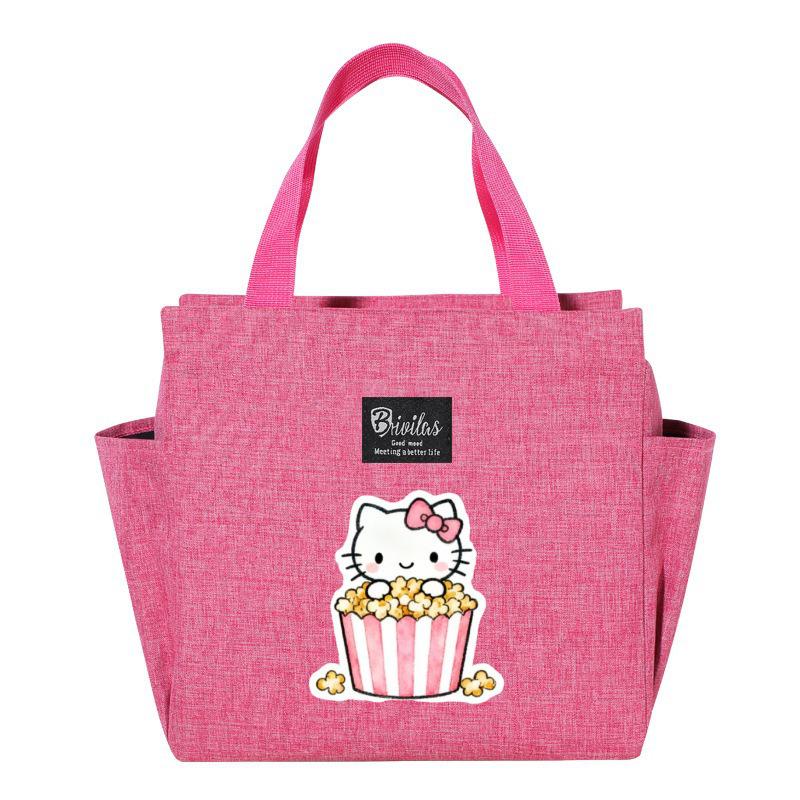 Изолированная сумка-ланчбокс Hello Kitty - Портативный контейнер для обеда для пикников и прогулок