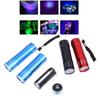 1Pcs 50Lm 395Nm Detection Lamp Mini Uv Flashlight 9 Led Uv Black Light Outdoor Portable Lighting Tool For Hiking