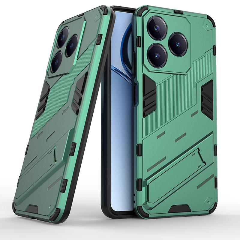 Противоударный чехол для Realme C51 C53 C55 C61 C63 C65 C67 Note 50 4G Бампер Броня Задняя Подставка Чехол для телефона для OPPO A79 5G Fundas