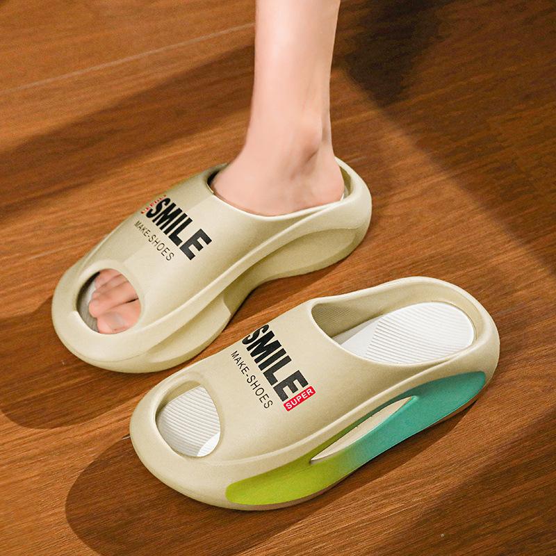 Модные летние тапочки-кроссовки для мужчин и женщин, легкие шлепанцы на платформе, мягкие полые спортивные сандалии унисекс из ЭВА, повседневная пляжная обувь 2024