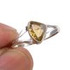 Натуральный Цитрин Драгоценный Камень Ручной Работы 925 Стерлинговое Серебро Ювелирное Изделие Кольцо Размер 7 I8P70
