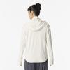 Stretch Smooth Training UPF Size L Women's Hoodie, 50+, 32MCB300, Off-White,